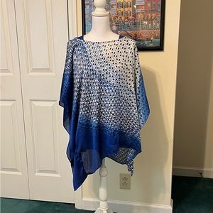 Chico’s Sheer Blue top ( Large) with matching Tank (3)